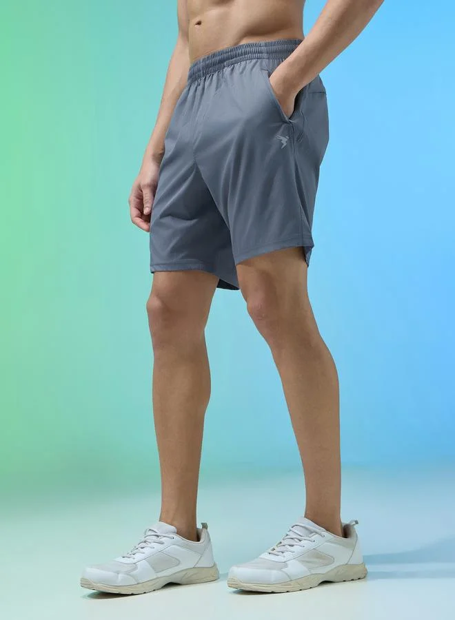 Technosport Men Solid Relaxed Fit Sports Shorts with TECHNOLITE